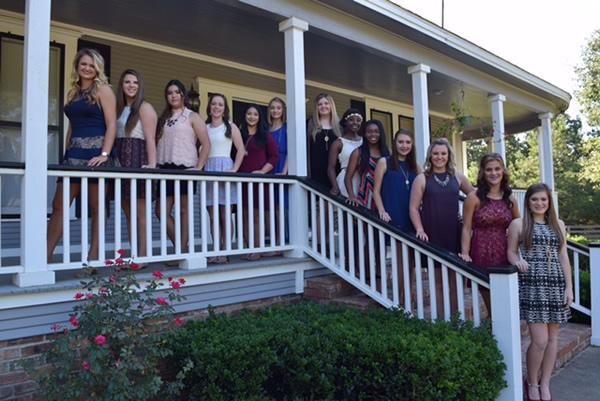 Sweethearts (from left): Football Sweetheart - Macey Jo Hanson; Twirler Sweetheart-Kristyn Rader; JCC & Young Ambassadors Sweetheart - Britney Vargas; CIA/FCA Sweetheart - Sara Duke; Band Sweetheart - Maria Palacios; International Club Sweetheart - Kayleigh Scroggins; FFA Sweetheart - Amanda Yates; Cheerleader Sweetheart - Cedesha Curtis; YAC Sweetheart - Jasmine Rogers; Yearbook Sweetheart - Darian Hutto; Beta Club Sweetheart - Holly Hughes; FCCLA Sweetheart - Kim Lewis; Volleyball Sweetheart - Molly Sanford.