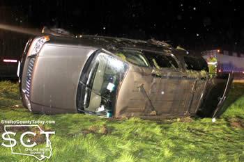 Ford Explorer involved in the U.S. 59 rollover.