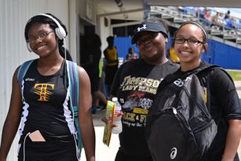 From left: Jasmine Rodgers, Alexis Wallace and Tyciana Earl.