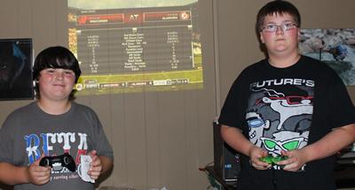 Pictured are:  (L to R) Grand Champion Gamer, Zac Denby and Runner-Up, Zack Massey.