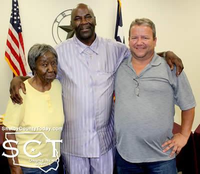 Pictured are (from left): Melanise Alexander, Cliff Lloyd and Mayor Carl Jernigan.