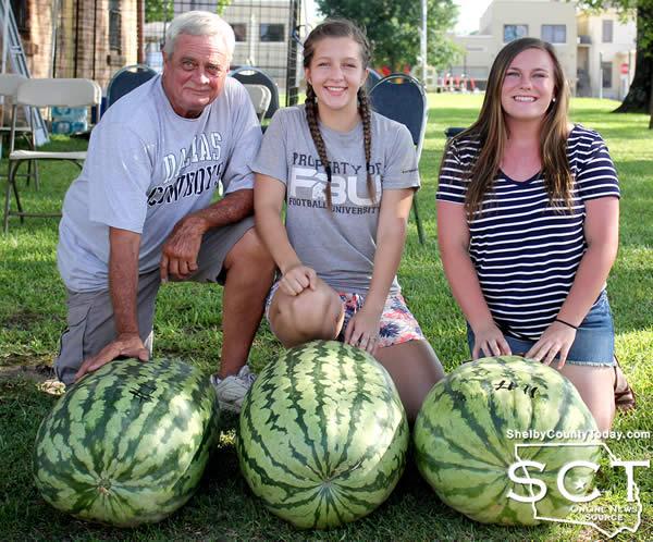 Pictured are (from left) Doug Cogswell, Lexie Terrell and Olivia Johnson.