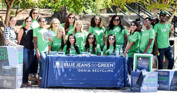 Stephen F. Austin State University students will again partner with Cotton Incorporated to collect denim for the Blue Jeans Go Green project this fall. Fashion merchandising students collected approximately 6,000 pieces of denim last fall and hope to collect more than 10,000 pieces this semester.