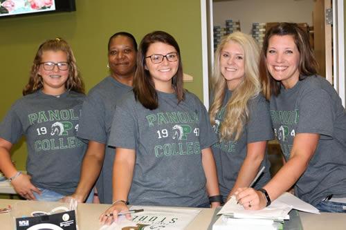 Panola College Store staff helped students find their textbooks and supplies.