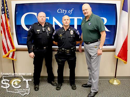 Pictured are (from left) Lt. Jeremy Bittick, Sgt. Chris Knowlton, and Chief Jim Albers.
