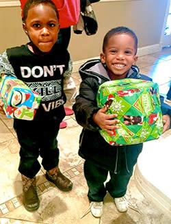 We gave toys to 571 kids at the Pentecostal Church's Ultimate Christmas Party.
