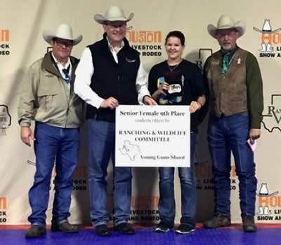 Konner Windham being recognized at the Houston Livestock Show & Rodeo