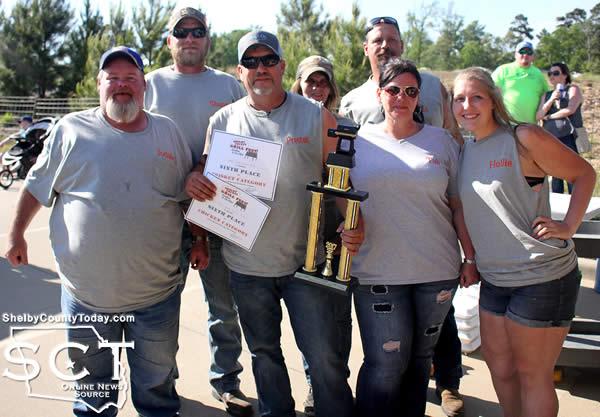 Winning favor of the crowd, Shelby County Outlaw Cookers with head cook Preston Whitney were the recipients of the People's Choice award.