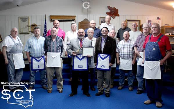 Vance Jordan is seen with members of Joaquin Lodge #856 as well as with members from other lodges.