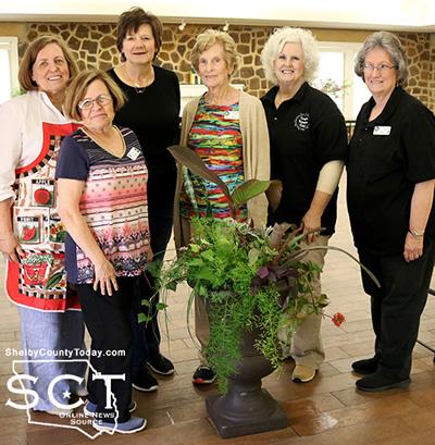 Connie Mettauer won the flower show urn and posses with members of the Garden Club. From left: Carolyn Bounds, Cherry Jones, Connie Mettauer, Frances Chance, Carole Chance, Robbie Kerr