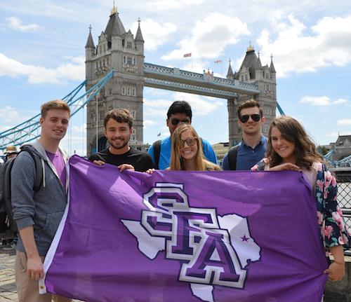 While abroad, Stephen F. Austin State University students visited historic sites such as the London Bridge, Buckingham Palace, Tower of London and more.