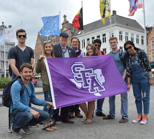 During their second week in Europe, Stephen F. Austin State University students traveled to Belgium, Germany and the Netherlands. Students visited Bruges, Belgium, a historic location known for its architecture and art.