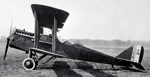 De Havilland DH 4.  The only US built aircraft to see combat during World War I.  It was used primarily for daytime bombing, observation and artillery spotting.  This is the type of plane Lieutenant Neal would have flown. Photo courtesy of the National Museum of the US Air Force.