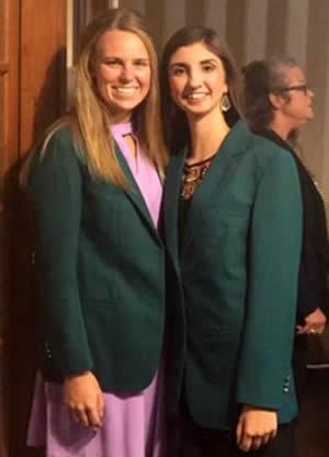 Megan Dunn to the left in her 4-H jacket.