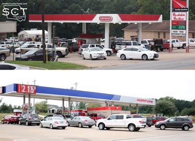 Local fuels displayed longer than normal wait times Friday afternoon.