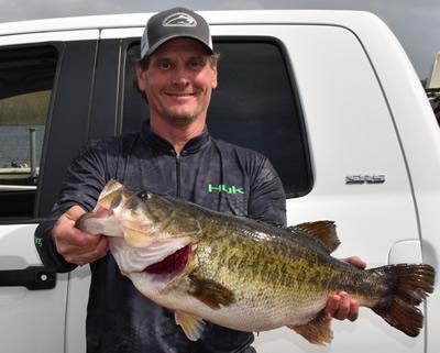 (Ryder Wicker big bass) Larry Mosby's 13.06 pounder out of Lake Naconiche was one of two ShareLunkers turned in last season there were found to be the offspring of previous ShareLunkers. The program's traditional start date of Oct. 1 has been moved to Jan. 1 this year. (TPWD Photo)