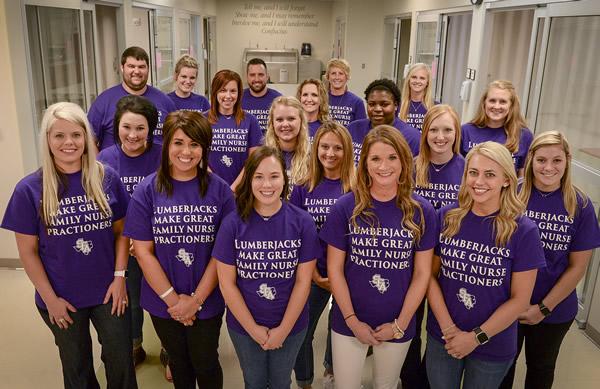 Last week, 19 family nurse practitioner students from across Texas attended the first Master of Science in Nursing program orientation in Stephen F. Austin State University’s history. Faculty members in the DeWitt School of Nursing worked to create the program, which was made possible following a $750,000 grant from the T.L.L. Temple Foundation.