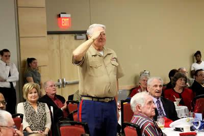 Bob Harness is one of the Panola County veterans who was recognized at the 2016 Panola College Veterans Day Dinner.