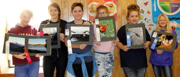 Pictured (from left): Bailey Davis –2nd place & 3rd place, Christina Stotts – 2nd place, Jesse Adkison –3rd place, Nevaeh Cosby – 3rd place, Jordan Menzies – 1st place, Rachael Alvy – 1st place.