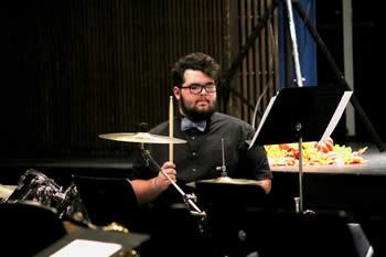 Nicklaus Powell of Shelbyville plays percussion in the Panola College Band.
