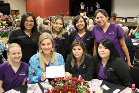 Game sponsor, Children’s Dental Center in Center, TX, showed their support to Panola College.