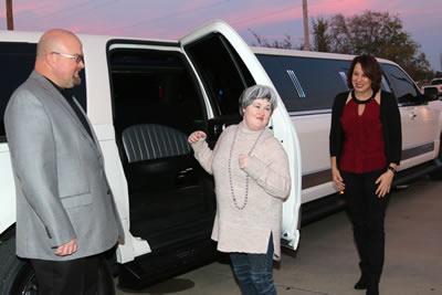 Rusty Evans of Rusty’s Limo Service provided free rides for prom goers.
