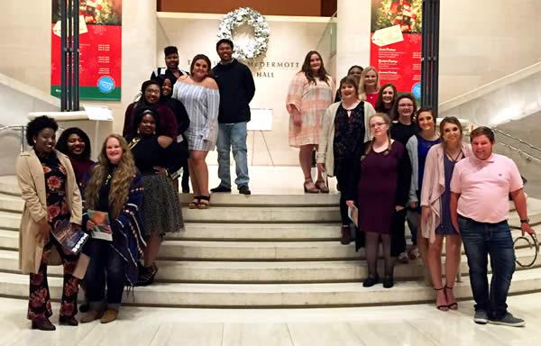 Members of the Panola College Chorale participated in a Christmas Cantata with other community colleges in the Dallas area on December 3.