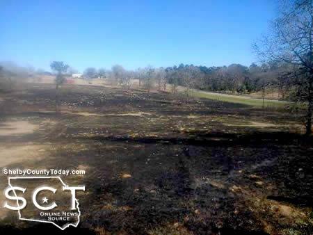 The West Shelby County Volunteer Fire Department fought a large pasture fire at the property of Huey Britt. The firemen were dispatched at 11:30pm and were assisted by the Center Fire Department. The firemen returned to their stations at 12:55pm. (Submitted photo)
