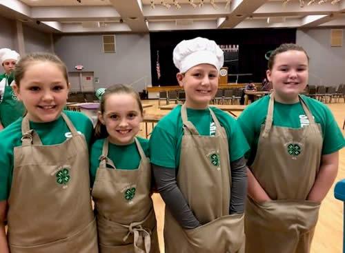 Hannah Wages, Laura Ann Scull, Wade Collard, Gracie Boyd – 3rd place Junior Food Challenge