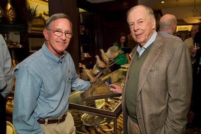 Sasser (left) with T. Boone Pickens following his acceptance of the T. Boone Pickens Lifetime Sportsman Award in 2009. (Courtesy Photo)