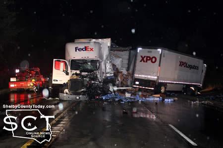 truck wheeler xpo driver fatal collision dual logistics crash today