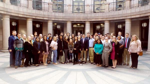 The Panola College group met with State Representative Chris Paddie at the State Capitol.