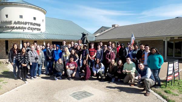 The students enjoyed a visit to the Texas Ranger Museum in Waco.