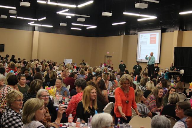 350 guests gathered to support Panola College and play Bingo for a chance to win a designer purse.