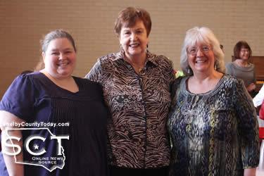 From left: Cassey Fowler, Joan Huff, and Sandra Davis, Library Director