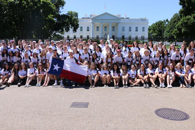 Texas delegates at the White House.