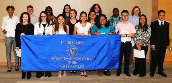 The Spring 2019 inductees into the Pi Beta Chapter of Phi Theta Kappa were recognized in a ceremony on March 21 at Panola College.