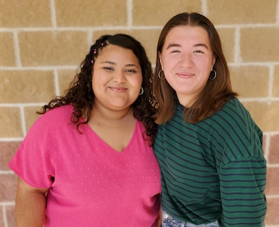Yearbook - Scarleth Rosales and Rosalyn Wright